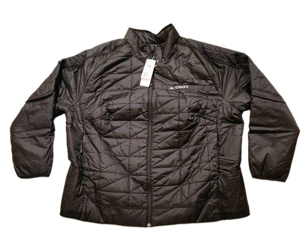 Women's adidas Terrex Insulated Hiking Puffer Jacket BLK Plus Size 4X IB4211 NWT